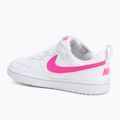 Nike Court Borough Low children's shoes Recraft white/laser fuchsia 3