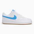 Men's Nike Court Vision Low white/gum yellow/university blue shoes 2