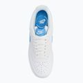 Men's Nike Court Vision Low white/gum yellow/university blue shoes 5