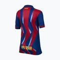 Children's football T-shirt Nike FC Barcelona 2025/26 Stadium Fourth gym blue/gym blue/salsa red/opti yellow 7