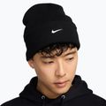 Winter hat Nike Peak Swoosh Beanie black/white 4