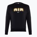 Men's Nike Sportstwear Air Crew-Neck sweatshirt black/metallic gold