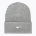 Winter hat Nike Peak Swoosh Beanie dark grey heather/white
