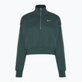 Women's Nike Sportswear Phoenix Fleece 1/2 Zip Cropped vintage green/ sail sweatshirt