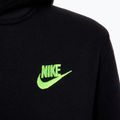 Nike Sportswear Club Fleece children's sweatshirt black/yellow 3