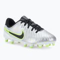 Nike Tiempo Legend 10 Academy FG/MG metallic silver/volt/black children's football boots