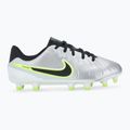 Nike Tiempo Legend 10 Academy FG/MG metallic silver/volt/black children's football boots 2