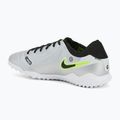 Men's football boots Nike Tiempo Legend 10 Pro TF metallic silver/volt/black 3
