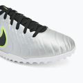 Men's football boots Nike Tiempo Legend 10 Pro TF metallic silver/volt/black 7
