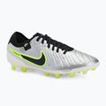 Nike Legend 10 Pro Ag-Pro men's football boots metallic silver/ volt/ black