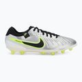 Nike Legend 10 Pro Ag-Pro men's football boots metallic silver/ volt/ black 2
