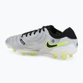 Nike Legend 10 Pro Ag-Pro men's football boots metallic silver/ volt/ black 3