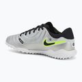 Men's football boots Nike Tiempo Legend 10 Academy TF metallic silver/volt/black 3