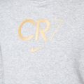 Children's Nike CR7 Club Fleece light smoke grey/heather/metallic gold sweatshirt 3