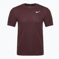 Men's Nike Miler Dri-Fit UV burgundy crush running shirt