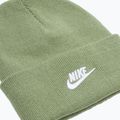 Nike Peak oil green/white children's winter beanie 3