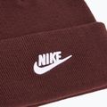 Nike Peak burgundy crush/white children's winter beanie 3