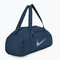Women's training bag Nike Gym Club 24 l armory navy/ armory navy/ metallic silver 2