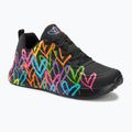 SKECHERS women's shoes Uno Lite Heart Of Hearts black/multi