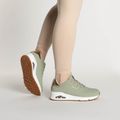 SKECHERS Uno Shimmer Away sage/rose gold/mesh women's shoes 2