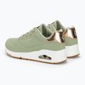 SKECHERS Uno Shimmer Away sage/rose gold/mesh women's shoes 4