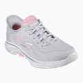 Women's SKECHERS Go Walk 7 Valin gray/pink shoes 8