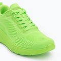 Women's SKECHERS Bobs Squad Chaos Cool Rythms lime shoes 7