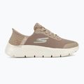SKECHERS women's Go Walk Flex Grand Entry taupe/white shoes 2