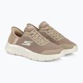 SKECHERS women's Go Walk Flex Grand Entry taupe/white shoes 4