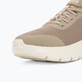 SKECHERS women's Go Walk Flex Grand Entry taupe/white shoes 8