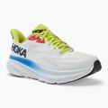 HOKA men's running shoes Clifton 9 blanc de blanc/virtual blue