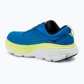 HOKA Bondi 8 electric cobalt/lettuce men's running shoes 3