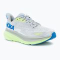 HOKA men's running shoes Clifton 9 stardust/electric cobalt