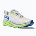 HOKA men's running shoes Clifton 9 stardust/electric cobalt