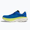 HOKA Bondi 8 Wide electric cobalt/lettuce men's running shoes 3