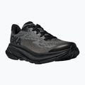 HOKA Clifton 9 black/carbon black children's running shoes 8