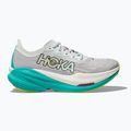 Women's running shoes HOKA Mach X 2 frost/electric aqua 9