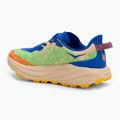 HOKA Speedgoat 6 ultramarine/electric lime children's running shoes 3