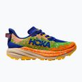 HOKA Speedgoat 6 ultramarine/electric lime children's running shoes 8