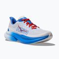 Women's running shoes HOKA Mach 6 white/virtual blue 8