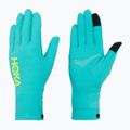 HOKA Airolite Run electric aqua running gloves