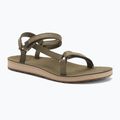 Women's Teva Original Universal Slim Lea burnt olive sandals