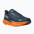 Men's running shoes HOKA 9 GTX stormy skies/orange zest