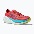 Women's running shoes HOKA Mach X 2 grapefruit/electric coral 9