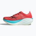 Women's running shoes HOKA Mach X 2 grapefruit/electric coral 11