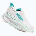 Women's running shoes HOKA Clifton 10 white/cielo blue 4