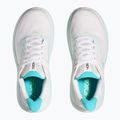 Women's running shoes HOKA Clifton 10 white/cielo blue 5