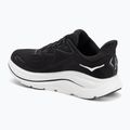Women's running shoes HOKA Clifton 10 Wide black/white 3