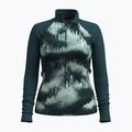 Women's Smartwool Classic Thermal Merino Base Layer 1/4 Zip Boxed sweatshirt twilight foggy pines 3