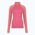 Women's thermal sweatshirt Smartwool Classic Thermal Merino Base Layer 1/4 Zip Boxed garden pink digi snow 3